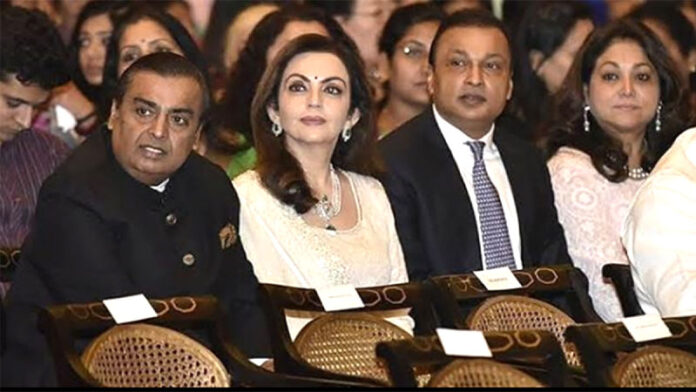 Mukesh Ambani Nita Ambani Anil Ambani
