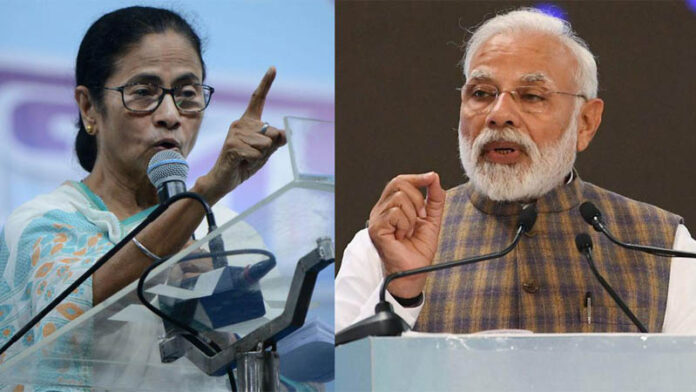 Mamata Banerjee and Narendra Mod