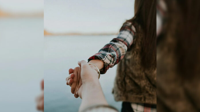 Holding hands