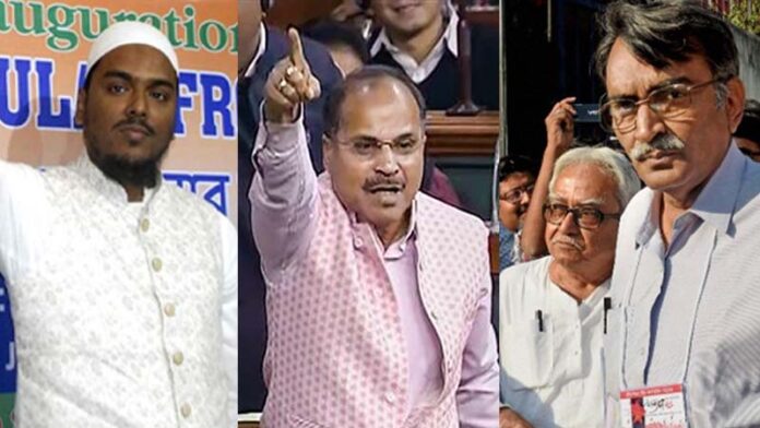 Adhir Ranjan Chowdhury Abbas siddiqui Surjya Kanta Mishra