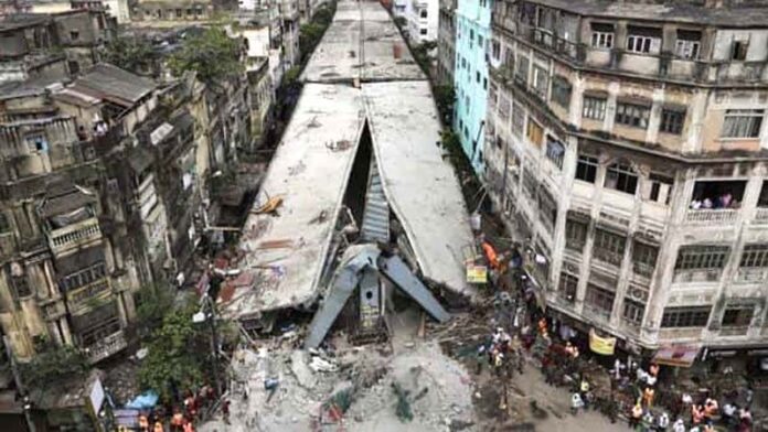 Collapsed Posta Flyover Collapse