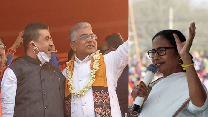 21 July Mamata Banerjee Virtual Meeting Dilip Ghosh Delhi Suvendu Adhikari Kolkata