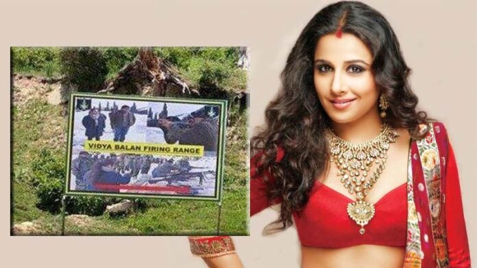 Kashmir Gulmarg Firing Range Vidya Balan Indian Army