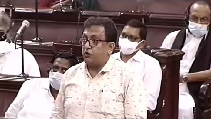 Trinamool Shantanu Sen suspended Rajya Sabha